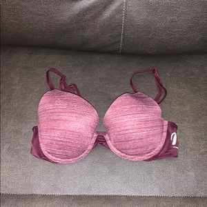 Burgundy PINK push up bra